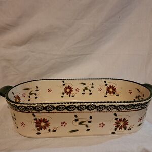 Temptations Old World Poinsettia 4 qt Baker